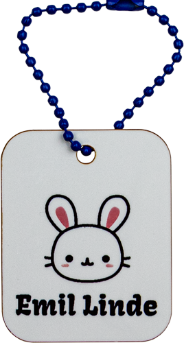 Tag with 120 mm bead chain Kids set