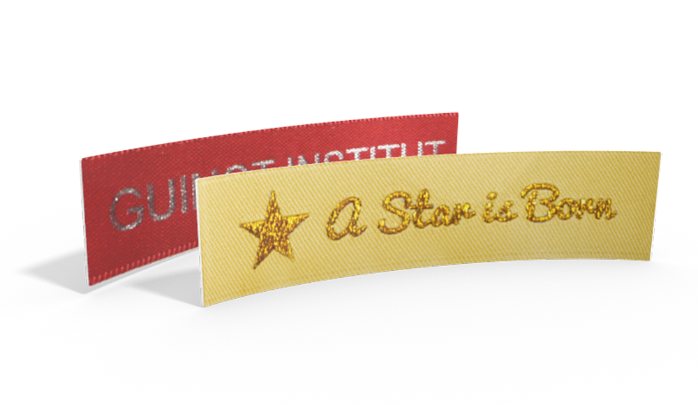 Woven Labels - Sparkling Text & Symbol