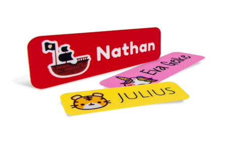 DTF Name Labels for Kids