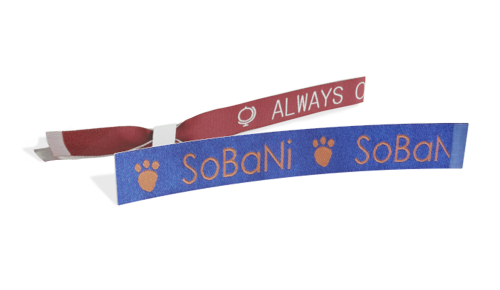 Woven Wristbands - Text & Symbol
