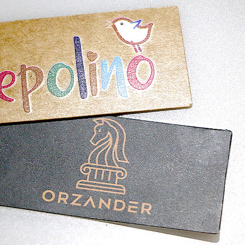 Example 1. Hang Tags Glossy Surface
