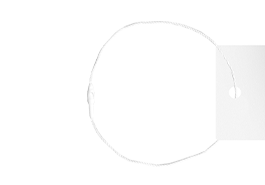 White Cord with Snap Lock