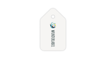 Price Tag 1.65" x 0.98"<br>42 x 25 mm