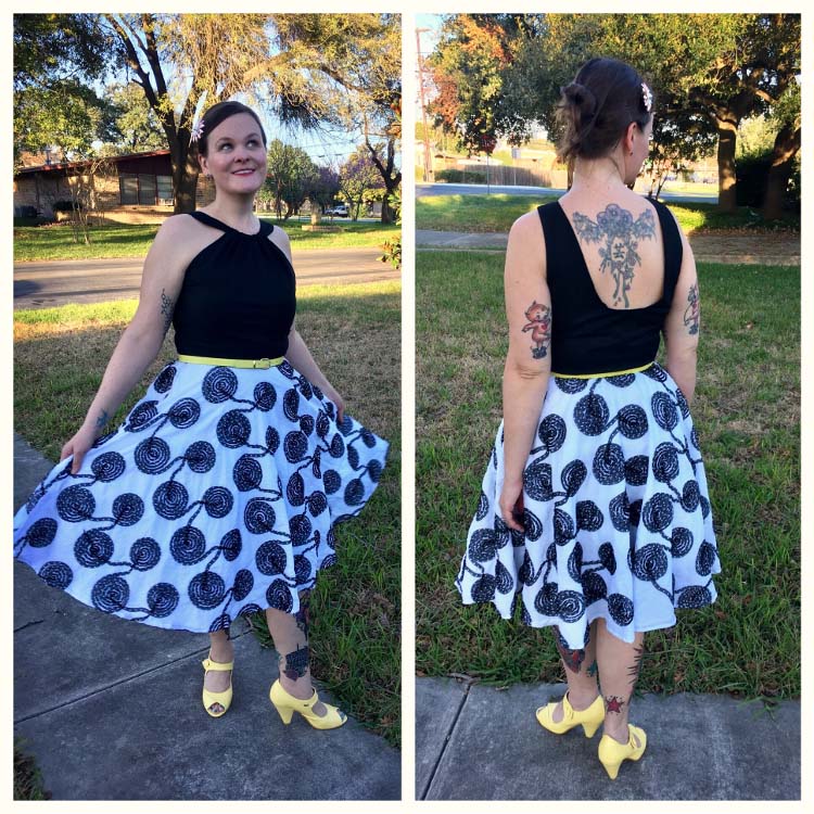 Customer Spotlight: lemon yellow dress