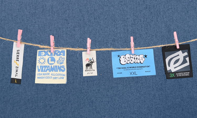 How to customize size labels
