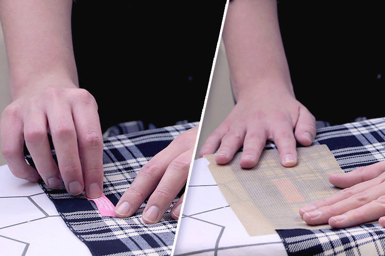 Iron on clothing labels