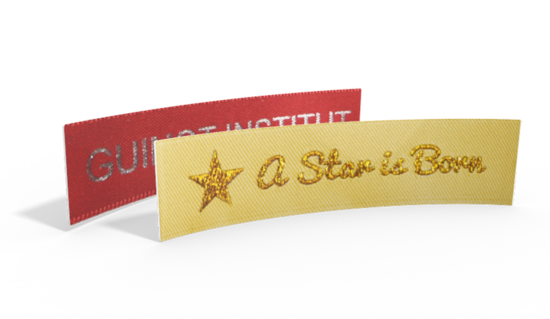 Label with Sparkling Text & Symbol