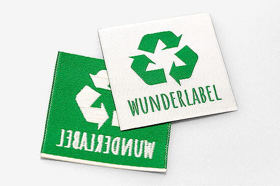Woven Labels with Newlife™ Yarn