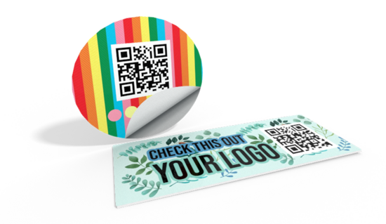 Custom Stickers - with QR Code