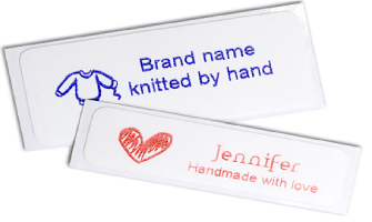 iron-on handmade labels