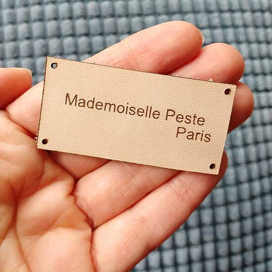 genuine leather labels