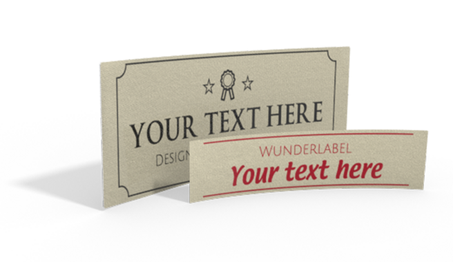 Cotton Labels with Text & Symbol