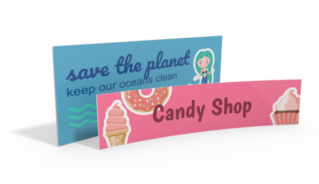 Printed Labels with Text & Symbol