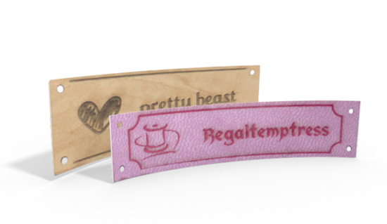 Faux Leather Labels