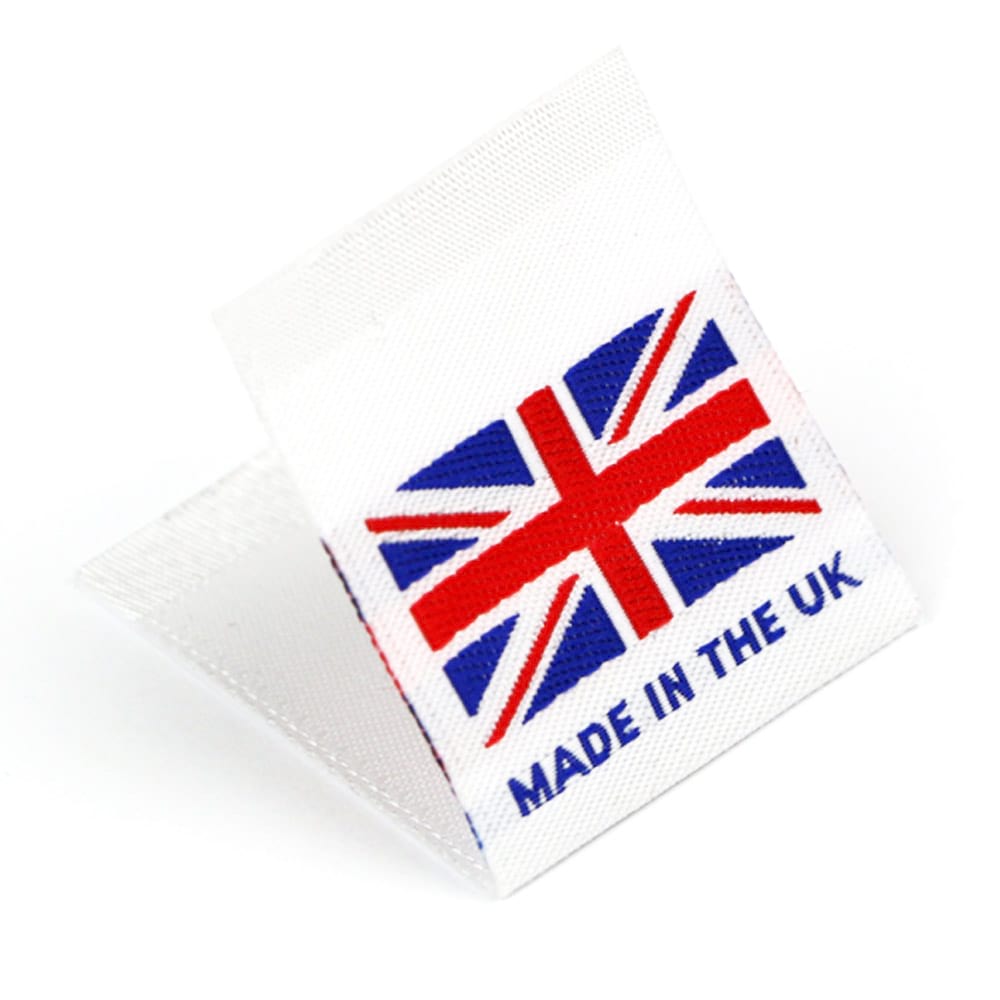 Woven 'Made in the UK' Flag Labels 