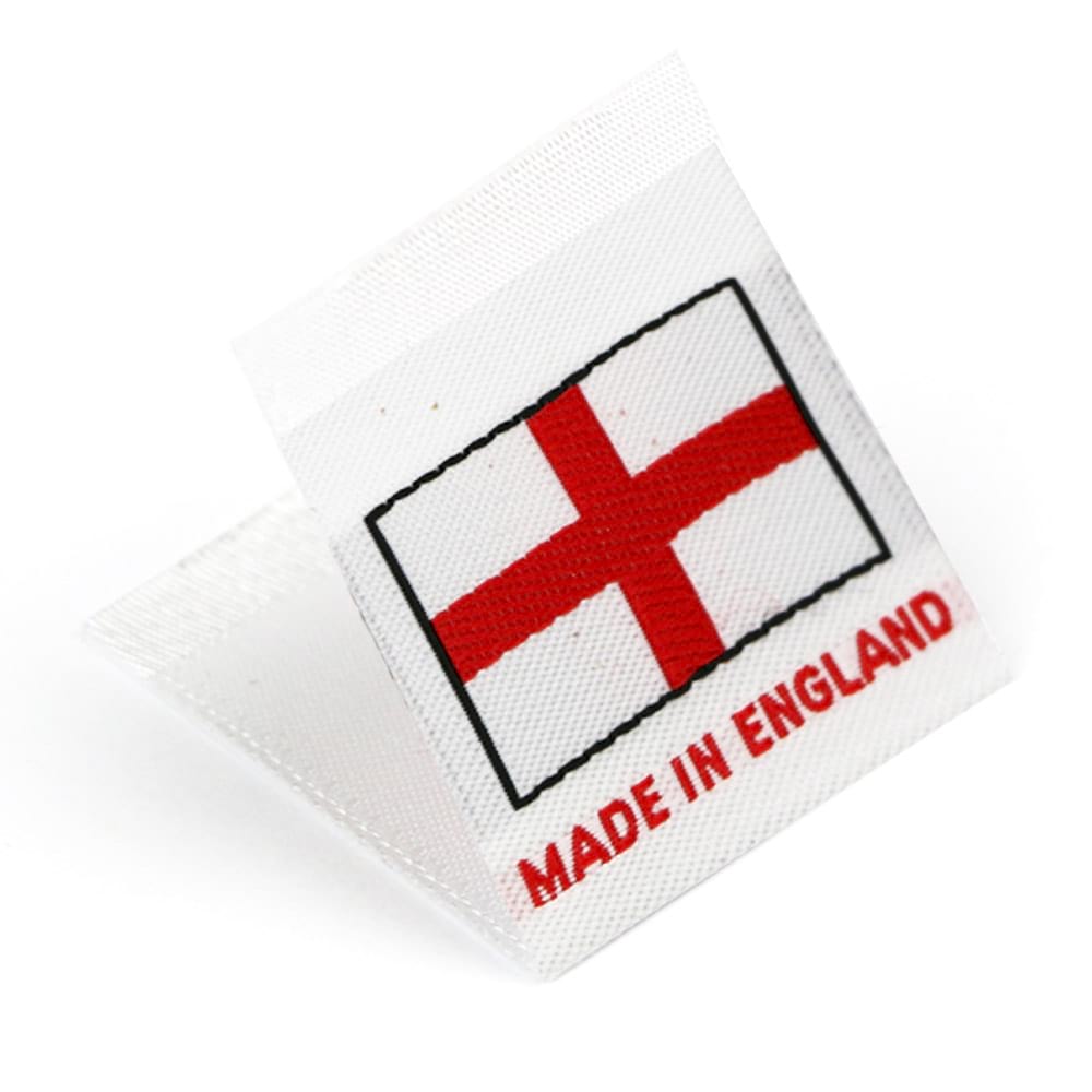 Woven 'Made in England' Flag Labels