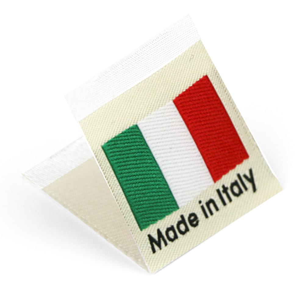 Woven 'Made in Italy' Flag Labels