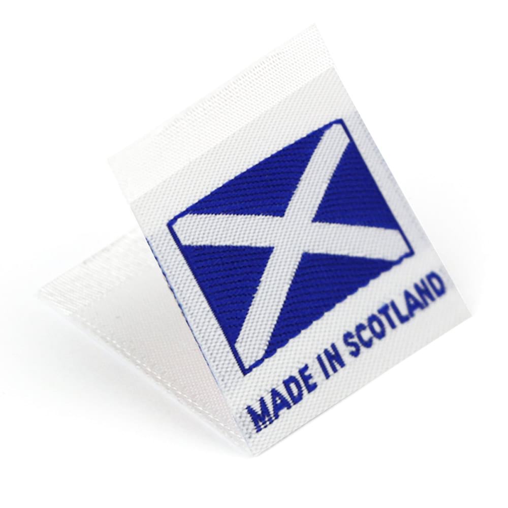 Woven 'Made in Scotland' Flag Labels