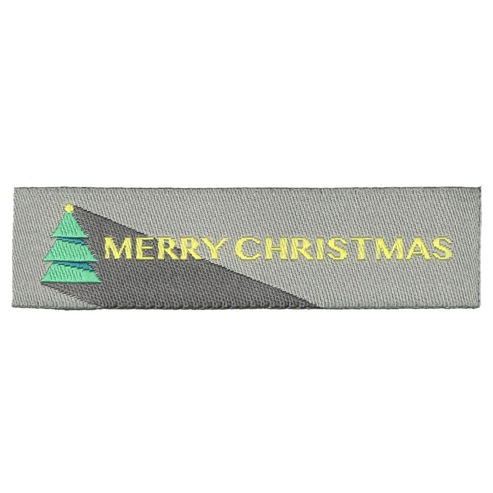 Christmas Woven Labels - Tree