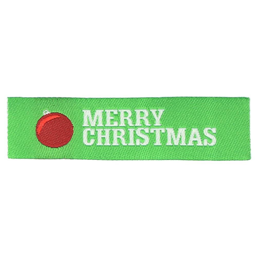 Christmas Woven Labels - Ornament