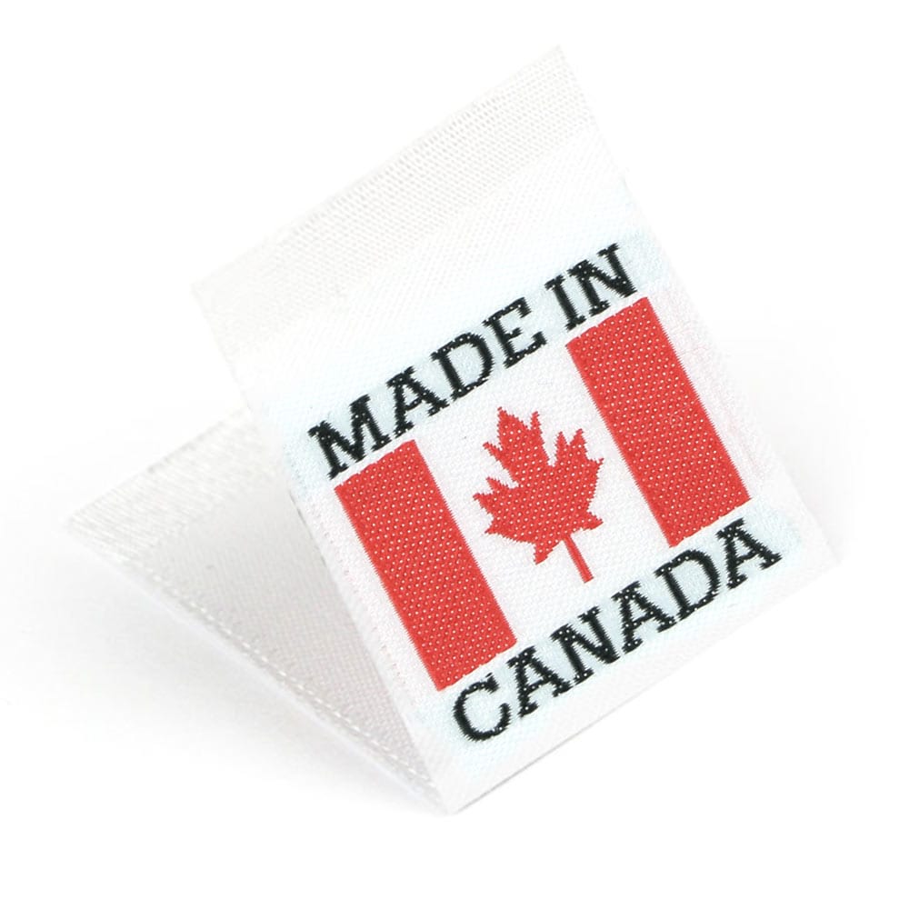 Woven 'Made in Canada' Flag Labels