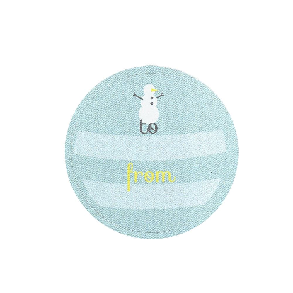 Christmas Stickers 'To... From...' - Snowman