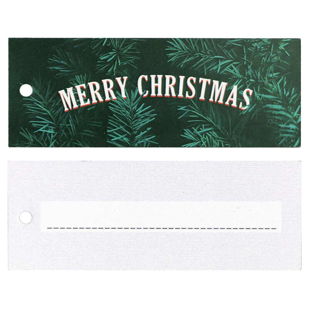 Christmas Hang Tags - Merry Christmas with Greenery