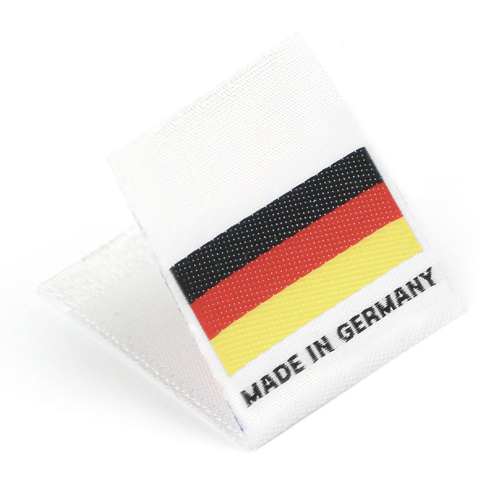 Woven 'Made in Germany' Flag Labels