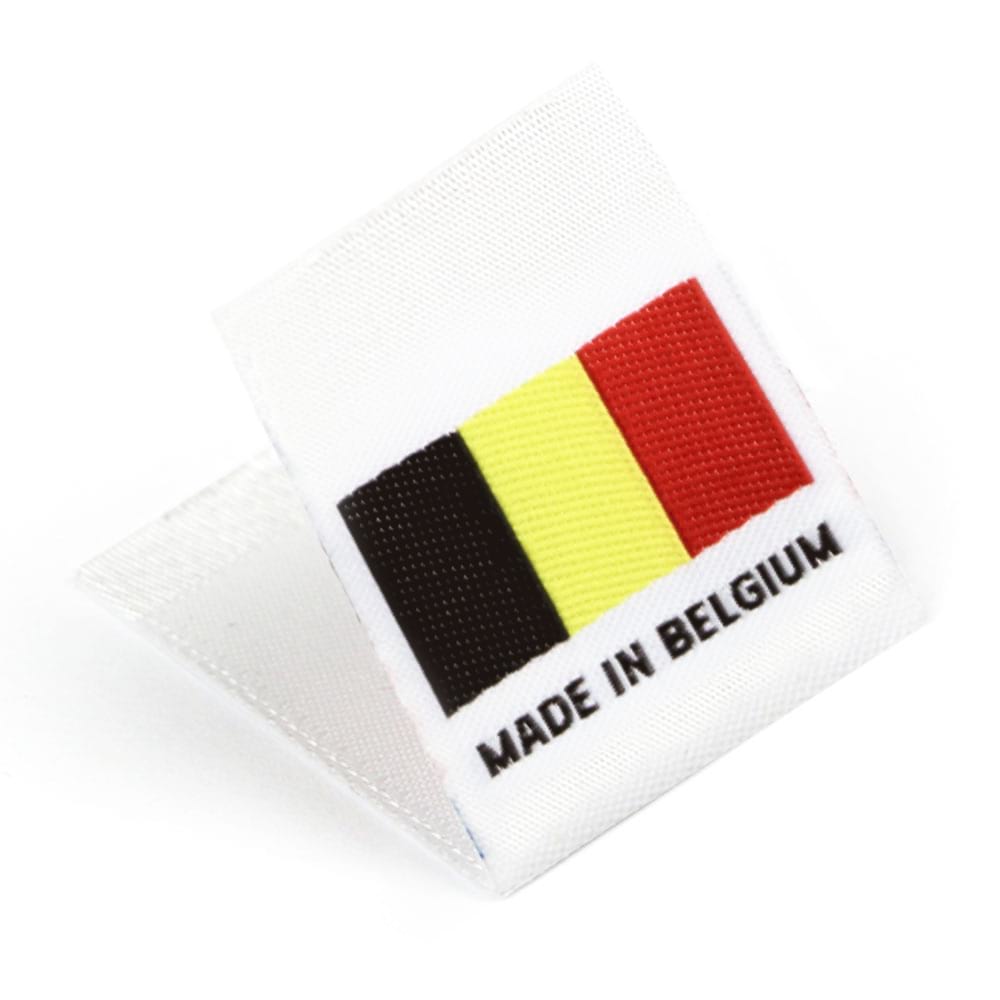Woven 'Made in Belgium' Flag Labels